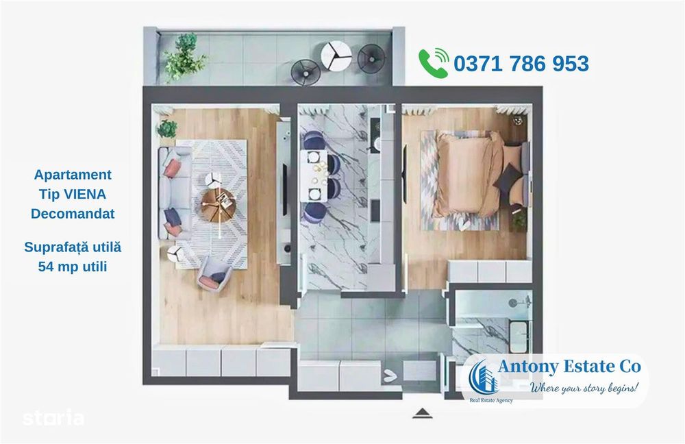 Antony Estate | Apartamente NOI 0% Comision - Nufarul