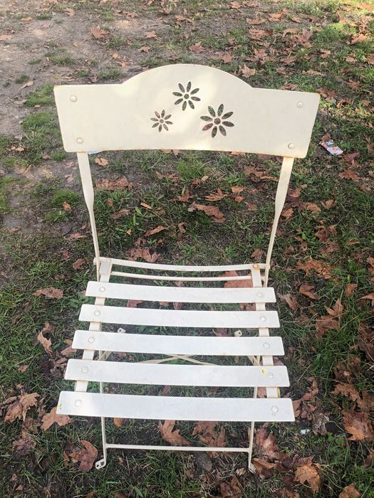 Маса с два стола метални сгъваеми