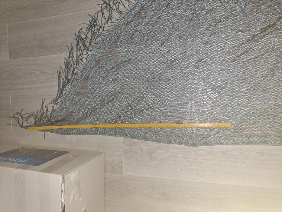 Șal de lurex albastru stralucitor