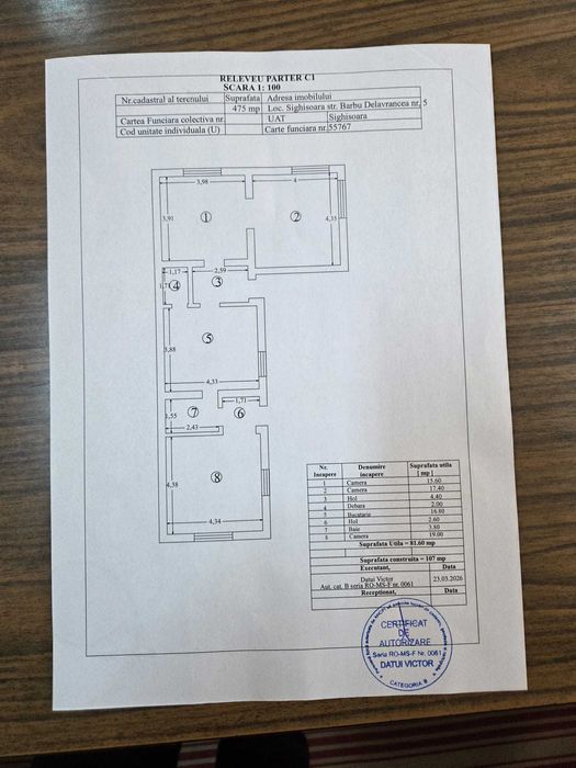 Casă de vânzare în Sighișoara, vedere directă spre Biserica din Deal