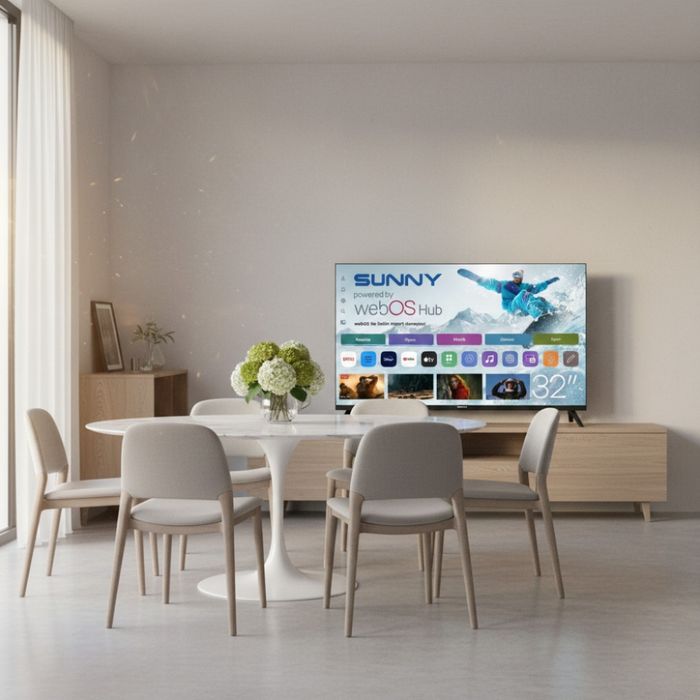 Телевизор Sunny  – 32" LED Smart TV с WebOS, Wi-Fi и DVB - T2/C/S2