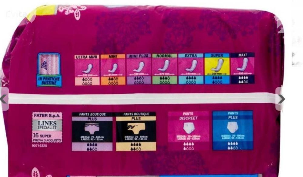 Урологични превръзки инконтиненция, обилна менструация,сл. операция 16