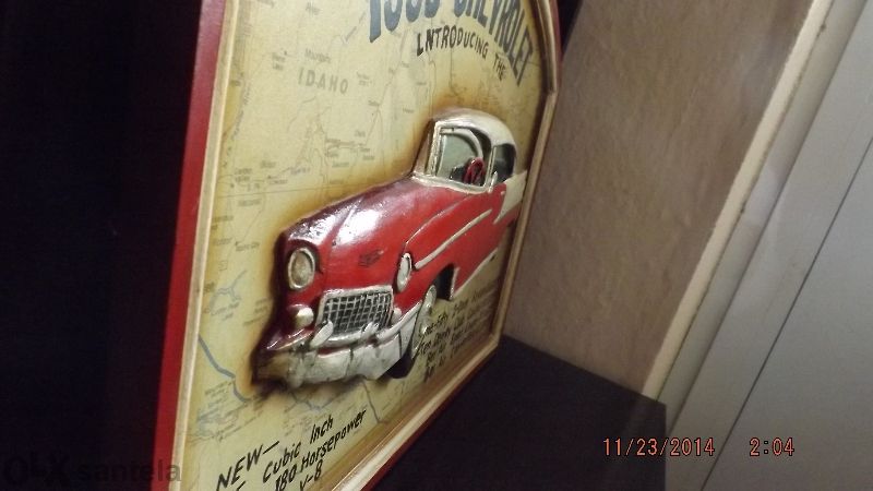 Релефна-3d картина на шевролет бел еар-chevrolet bel air 1955