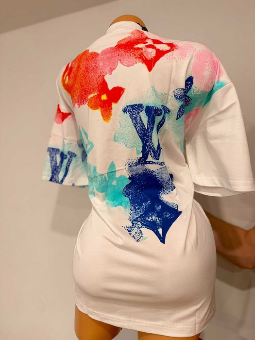 Tricou alb Louis Vuitton marimea S M