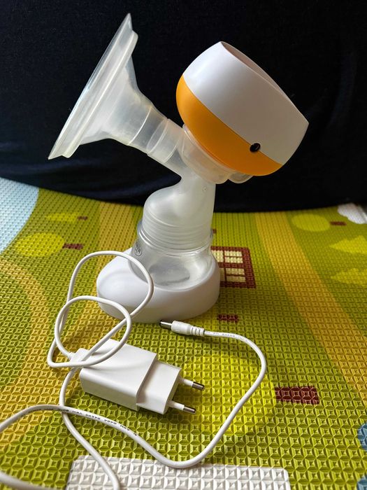 Pompa san electrica Minut Baby cu biberon, acumulator si cablu USB