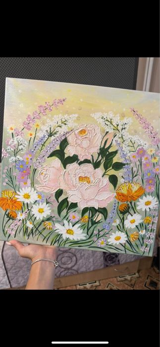 Ръчно рисувана картина „Пролетна нежост”