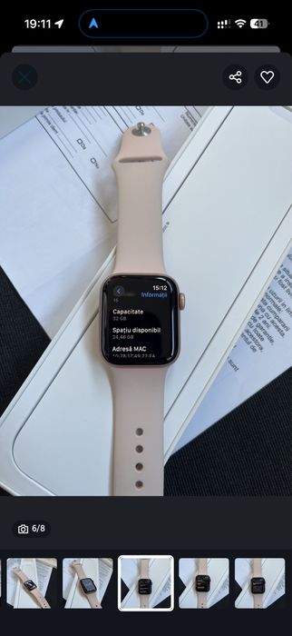 APPLE Watch SE GPS 40MM 32GB Gold Pink