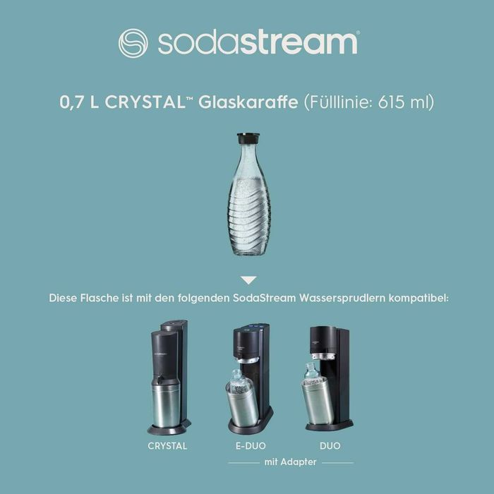 SodaStream DuoPack 2 x 0.7 л, стъкленr бутилки