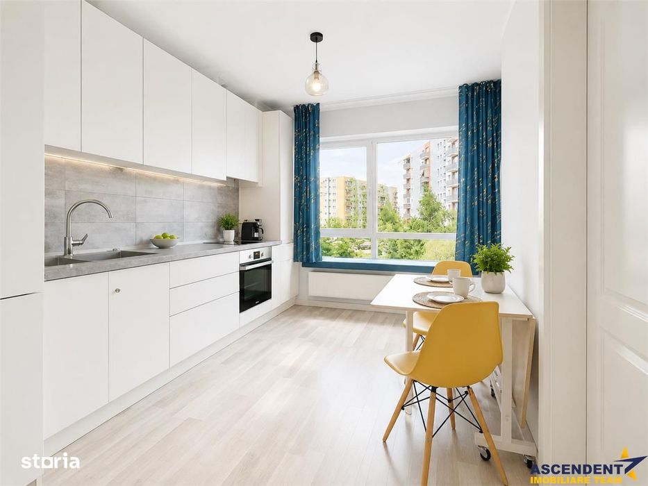 Studio modern, decomandat, etaj 2, mobilat, echipat, terasa, parcare,