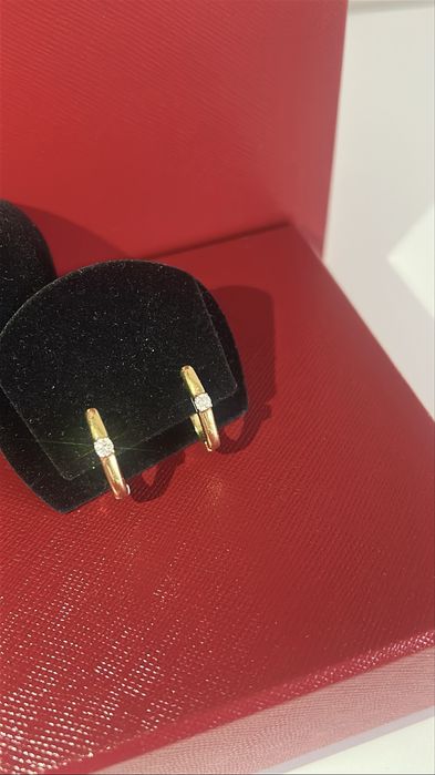 Серьги с бриллиантами 750 проба