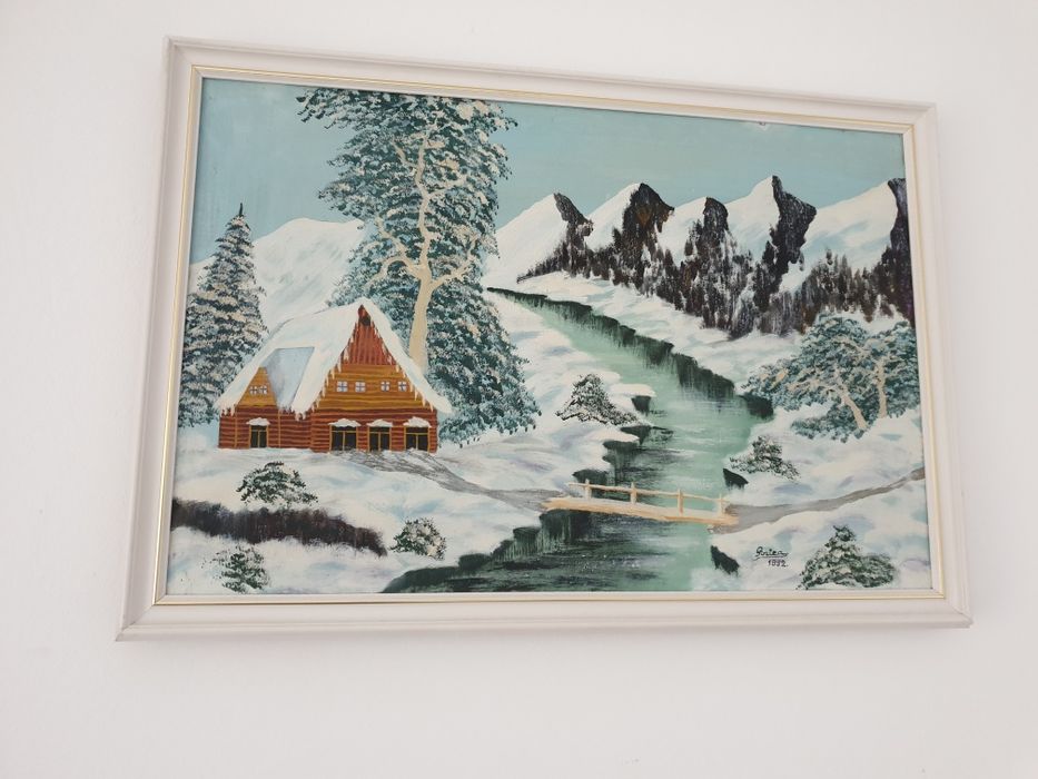 Tablou peisaj de iarna