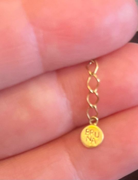 Bruna колие от естествени перли,сребро и 18к златно покритие