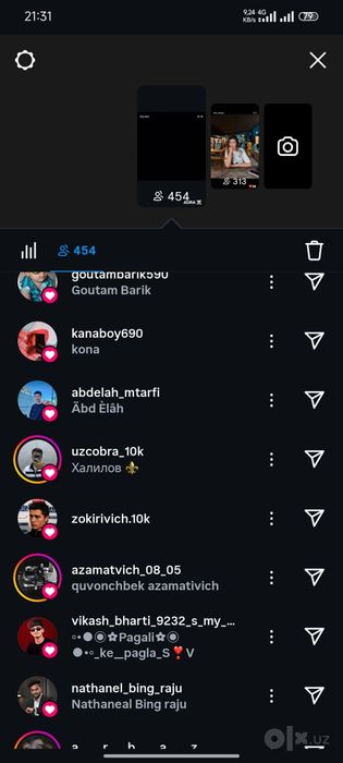 Insta akk sotiladi