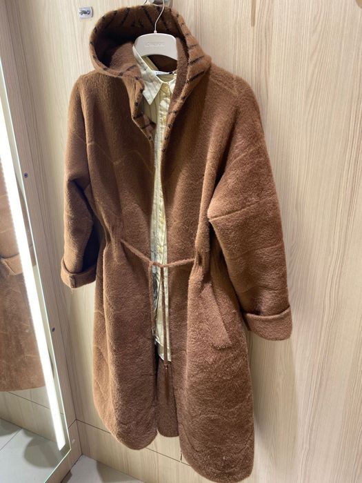 Кафява жилетка/палто Кашмир и ангора