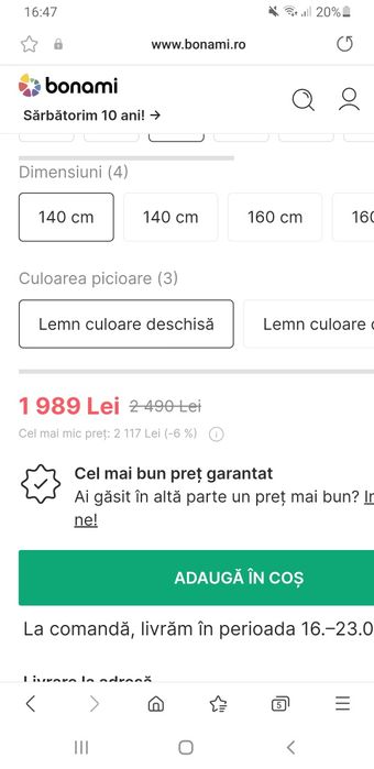 Vand 2 fotolii extensibila.