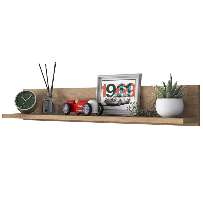 Декоративен стенен рафт Puzzle-home 2637, ПДЧ, Два цветови варианта