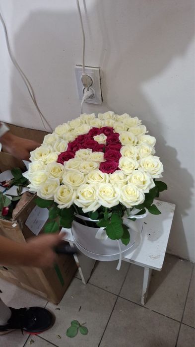 Именной букет в каробках