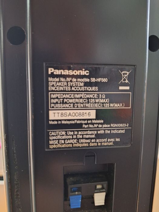 Vând Home Cinema Panasonic 5+1 surrond (sistem muzică cu subwoofer)