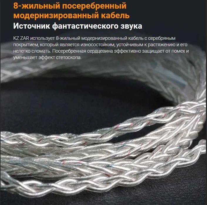 Новые запечатанные проводные гибридные наушники KZ ZAR  1DD  7BA HI-FI