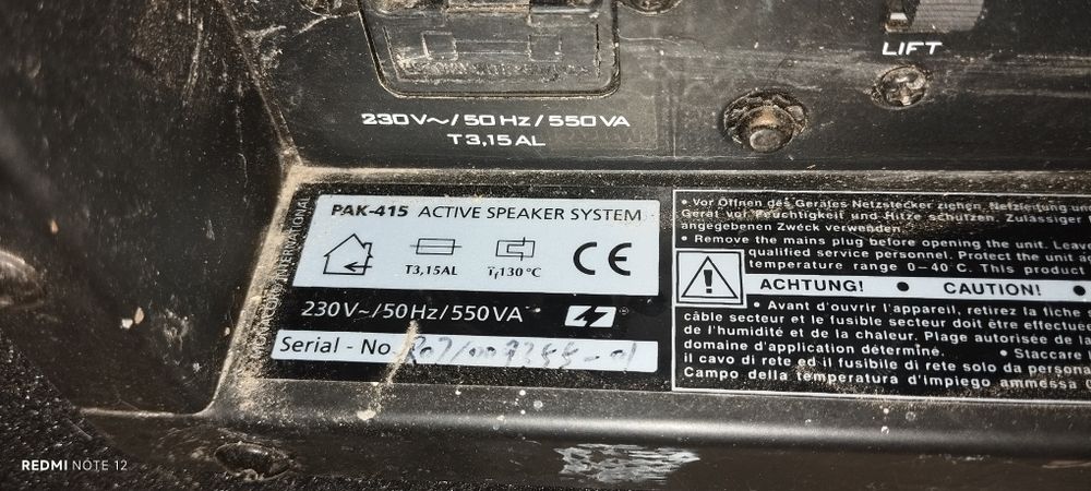 Boxă biamplificata IMG stage line 415 pak