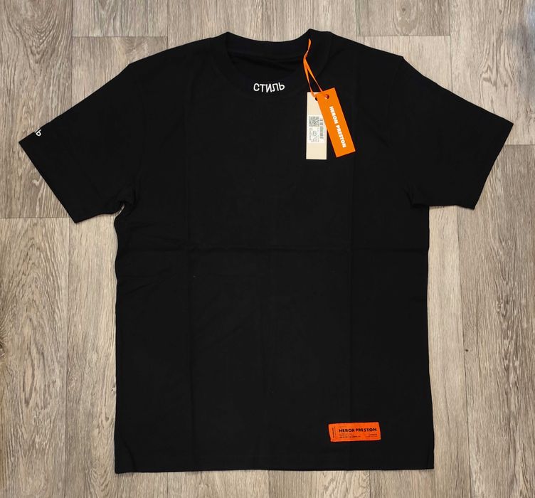 Нова мъжка тениска фланелка Heron Preston amiri 100% памук блуза