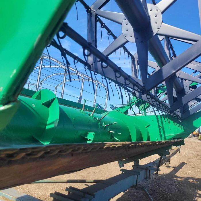 Header John Deere, carut transport