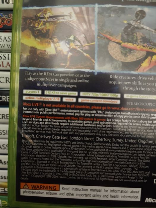 Joc/jocuri Avatar The Game Xbox360