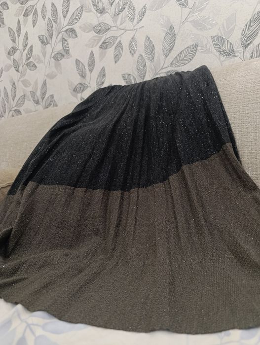 Нарядная плиссированная юбка с блеском | Очень стильная