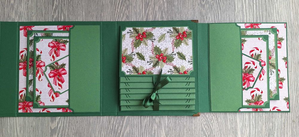 Коледни албуми в бордо или тъмно зелено, ръчна изработка /59.3-4