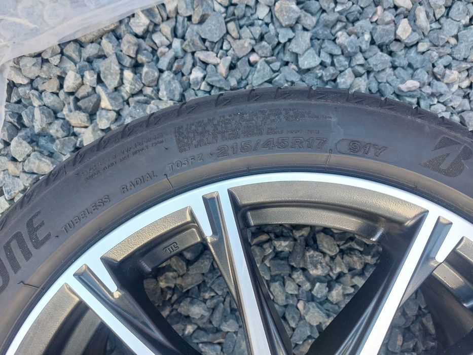 Jante 17 Subaru BRZ 5x100 Toyota GT86 XV Impreza Legacy Outback Bridgestone Turanza T005 215 45 17 XL 91Y