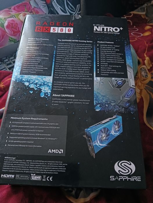 Placa video Rx 580 special Black edition