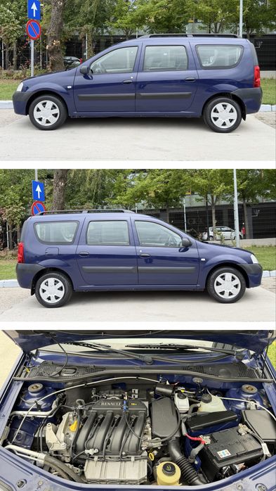 Dacia Logan MCV An Fab 2007 Km 22,000 mii 1,6 16V 105 CP 5 locuri Euro 4