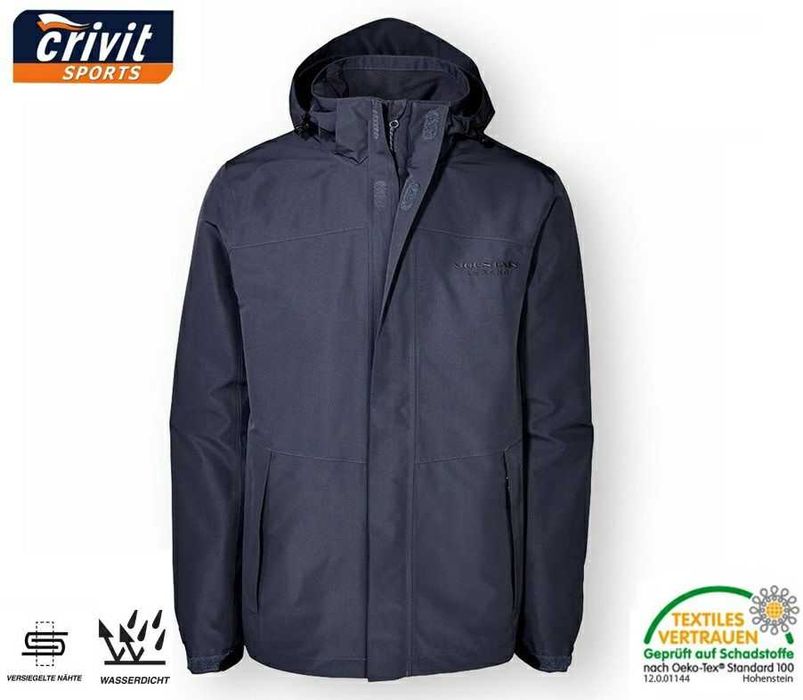 Crivit (Германия) мужской мембранный дождевик с клееными швами