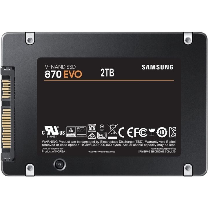 НОВО!!! Памет (SSD) Samsung 870 EVO, 2TB, 2.5", SATA III