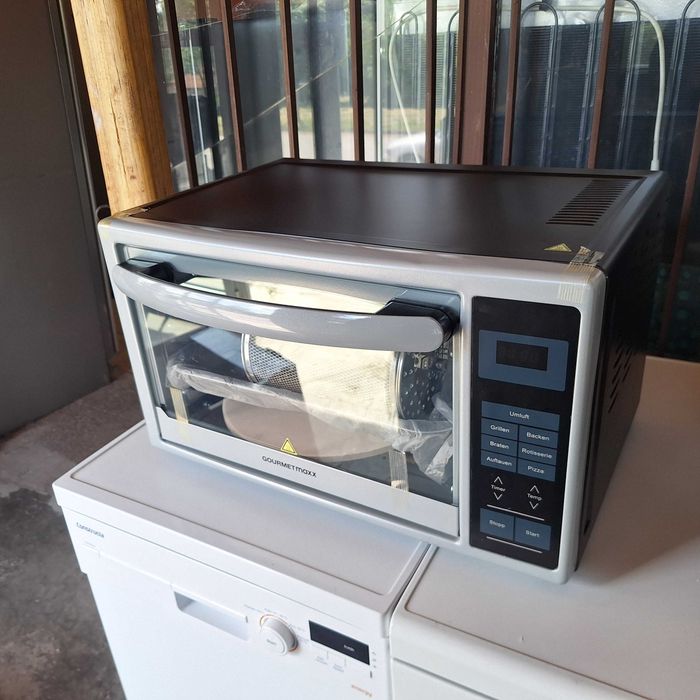 Мини фурничка 5в1 + кошница за картофи и камък за пица