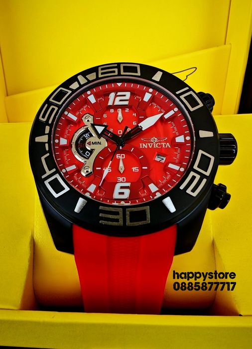 INVICTA Pro Diver Red 50 mm, Инвикта нов ръчен часовник