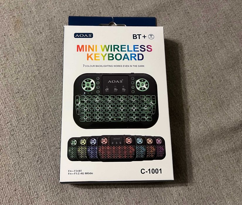 Mini tastatura wireless AOAS C-1001 Bluetooth si USB noua