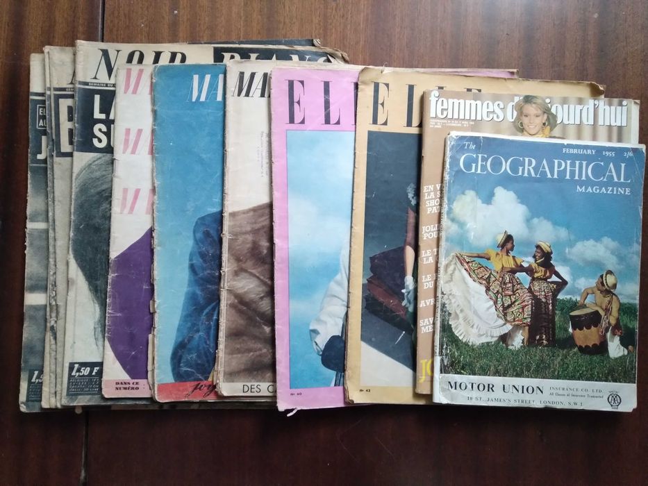 Стари френски женски и английски списания: ELLE, 1946 Marie Claire 1938 и др.