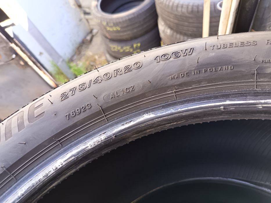 Anvelope vara 275 40 20 Bridgestone runflat 2022 și 2023  5.5mm