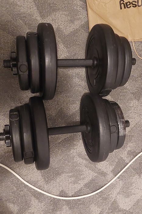 Gantere din ciment 10 kg fiecare
