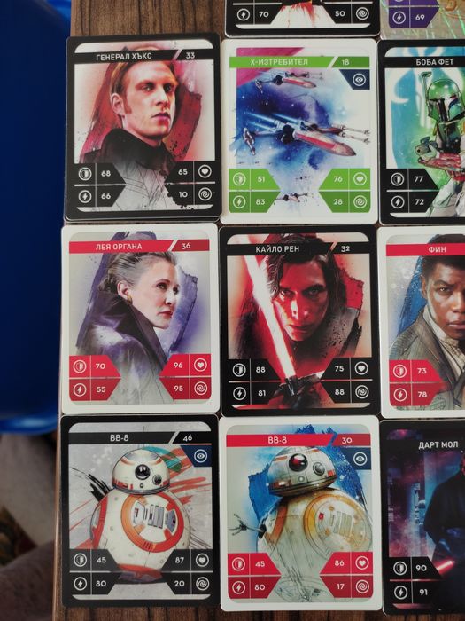 Стикита,,Star Wars и Kung Fu Panda карти