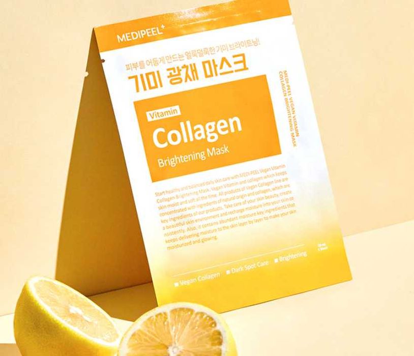 Collagen Mask Pack, Ajinlarni kamaytirish uchun koreys kollagen maska