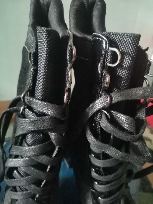 Дамски зимни боти, високи на ток 37 номер