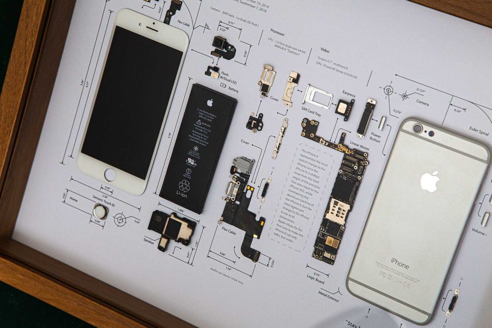 Vând set decorativ cu iPhone 6 și iPhone 5s