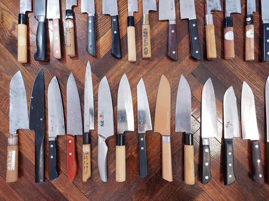 Cutite Bucatarie Japoneze Vechi Lucrate Manual Originale!