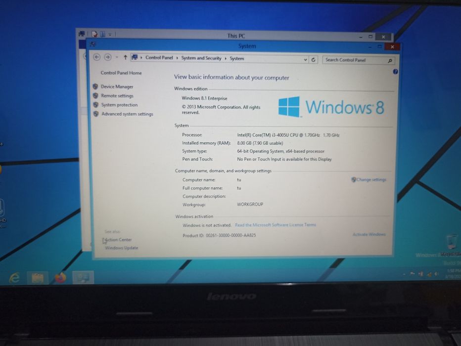 Laptop Lenovo G50-70
