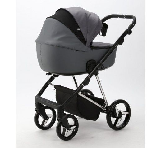 Carucior 3 in 1 Adamex Deluxe Grey Blanc + baza isofix Avionaut