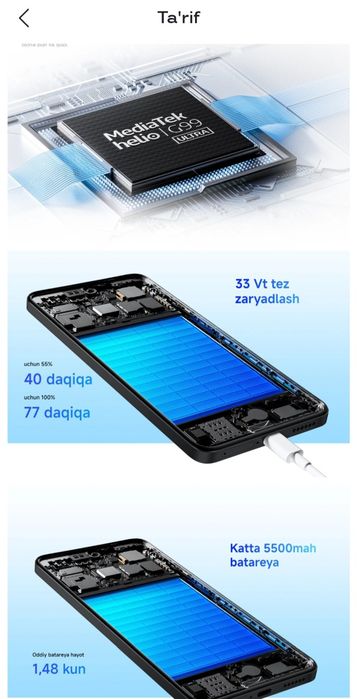 Redmi Not 6/128 Qora