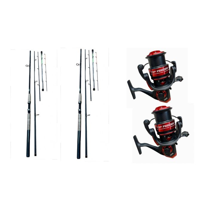 Set 2 Lansete Passion Feeder 3,60m 120-180gr 2 Muli Top Feeder 6000