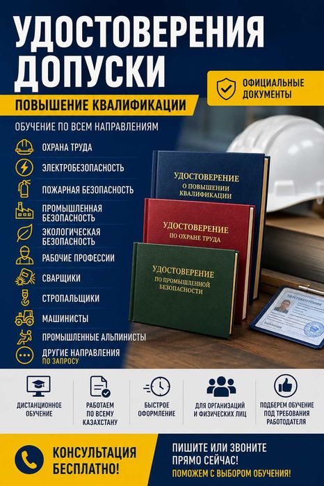 Курсы, корочки, сертификаты, свидетельства!